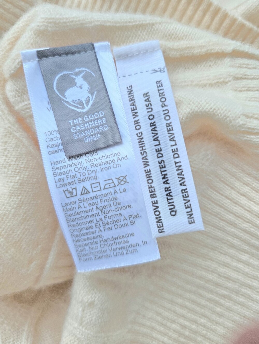 J. Crew Cream Cashmere Sweater Vest Gold Button Front. Detail Cable Knit Medium - Picture 7 of 7